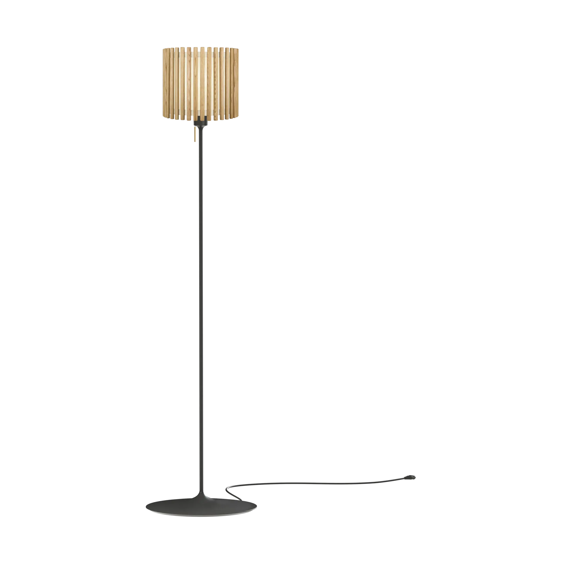 Komorebi golvlampa medium, Circle oak-svart Umage