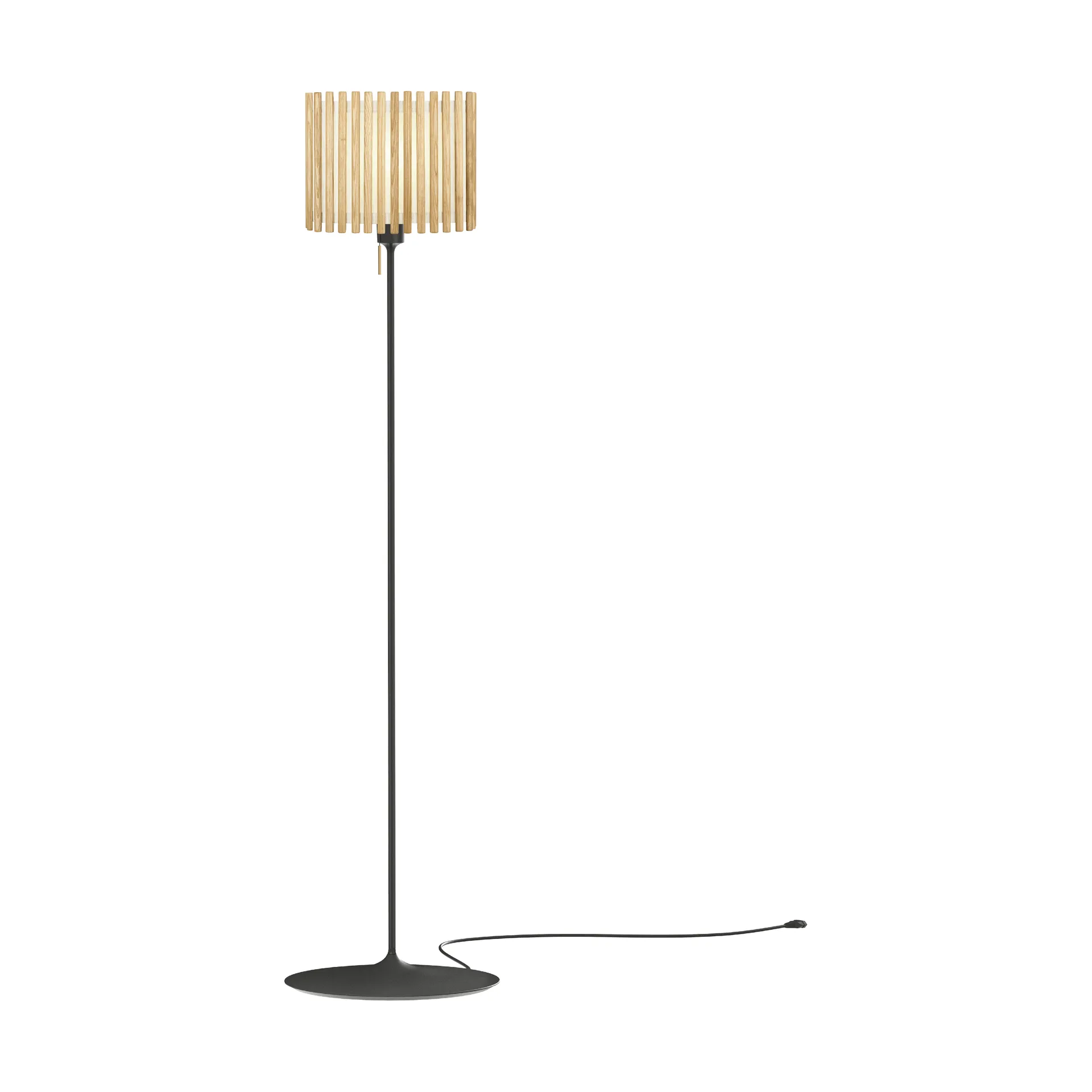 Komorebi golvlampa medium, Rectangular oak-svart Umage