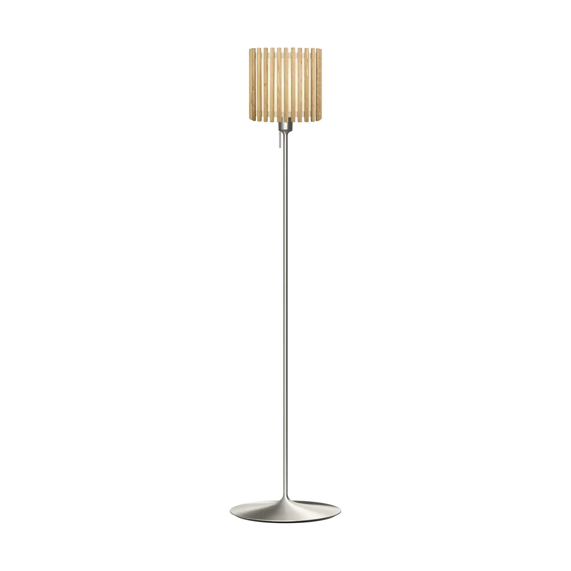 Komorebi golvlampa medium, Square oak-Borstat stål Umage