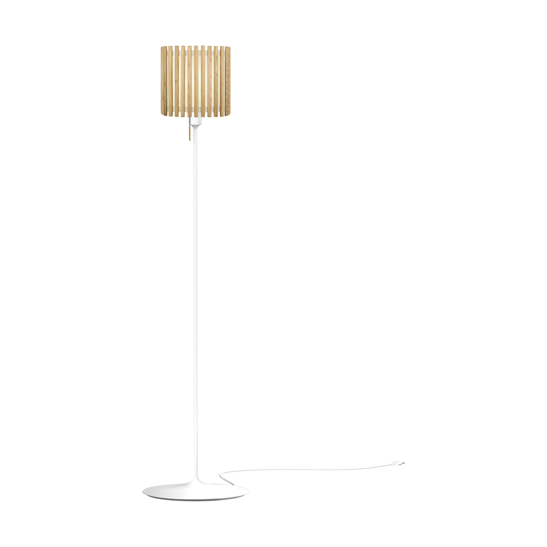 Komorebi golvlampa medium, Square oak-Vit Umage
