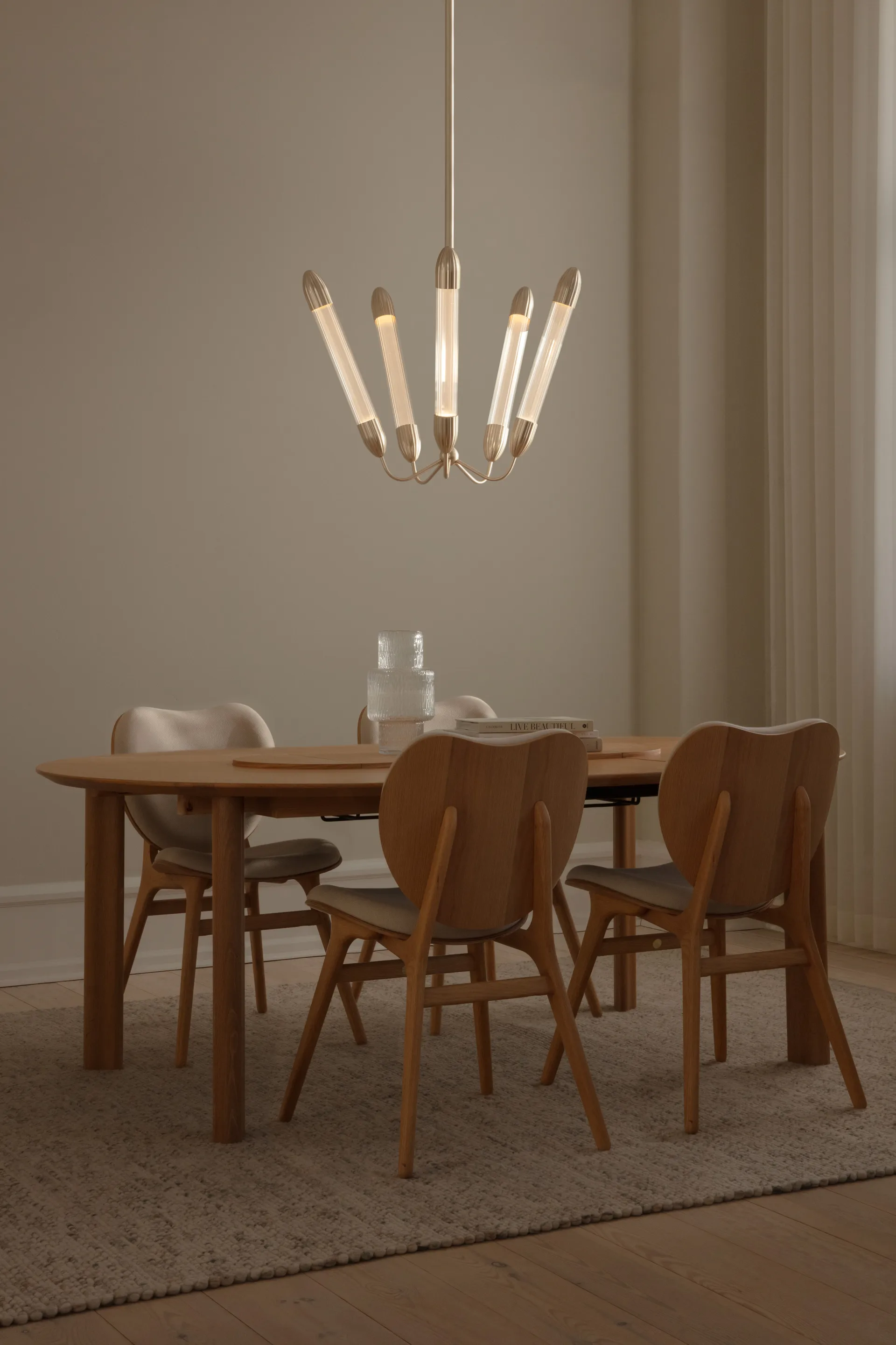 Lemon Squeeze Penta short taklampa, Plated brass Umage