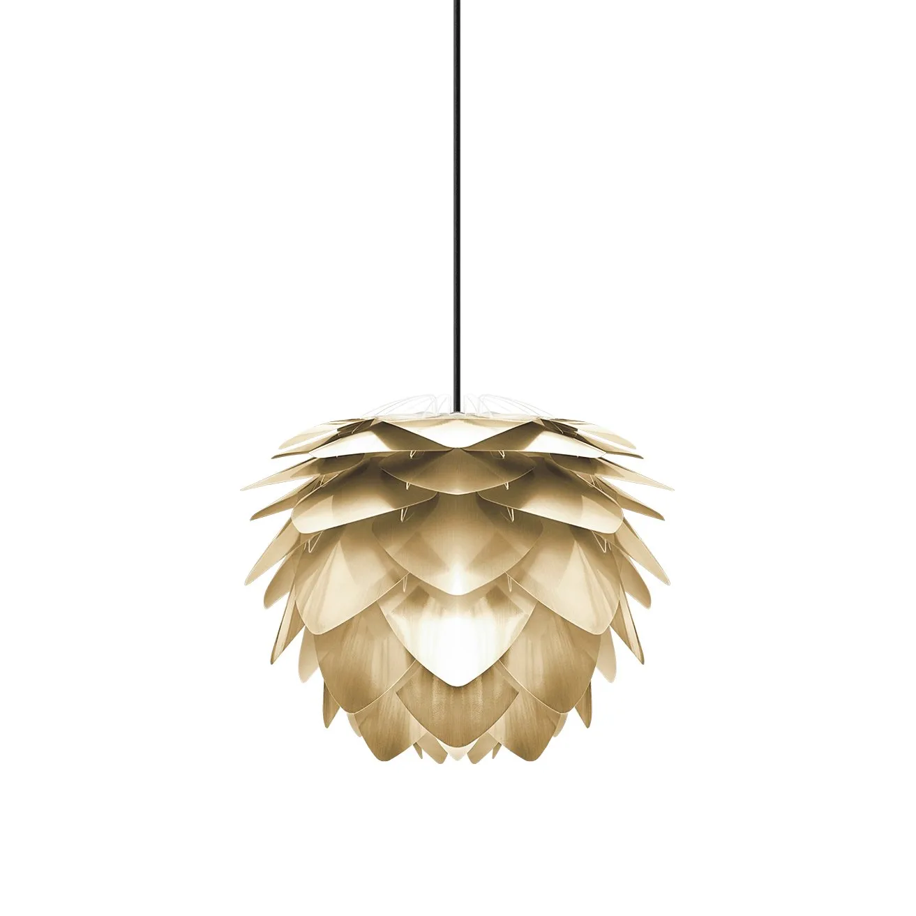 Silvia lampa borstad mässing, Ø 50 cm Umage