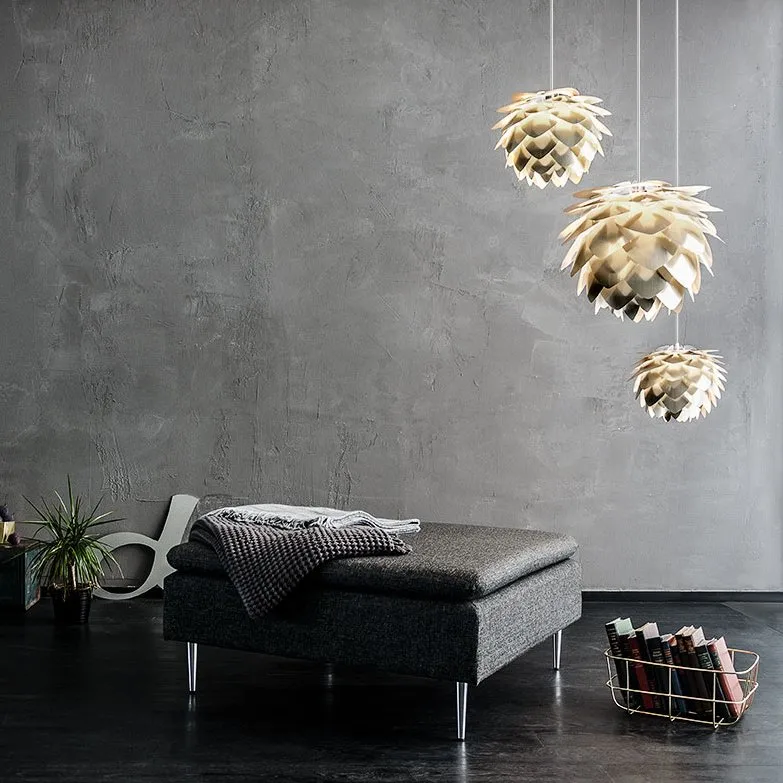 Silvia lampa borstad mässing, Ø 50 cm Umage