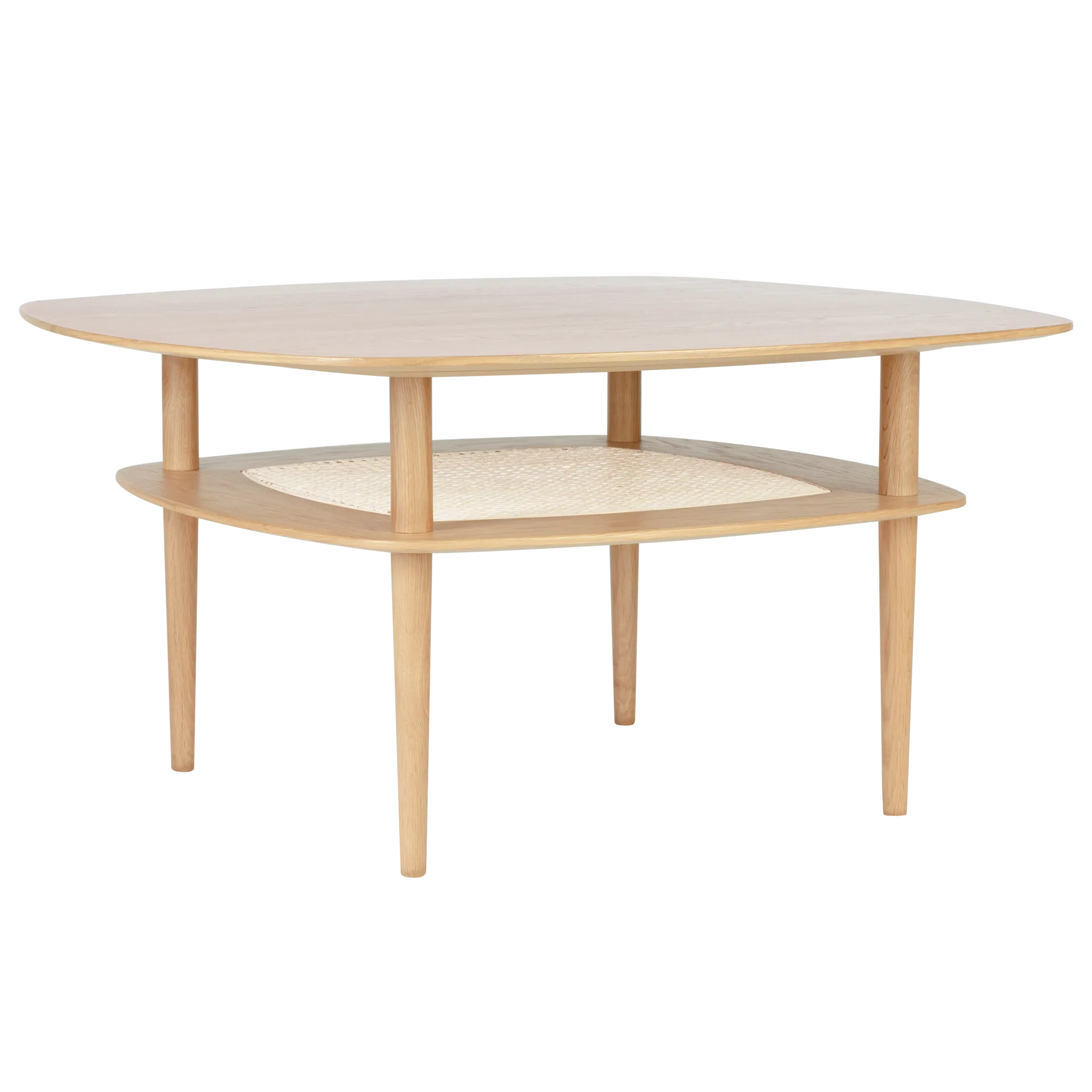 Together Smooth Square soffbord 100x100 cm, Oak Umage