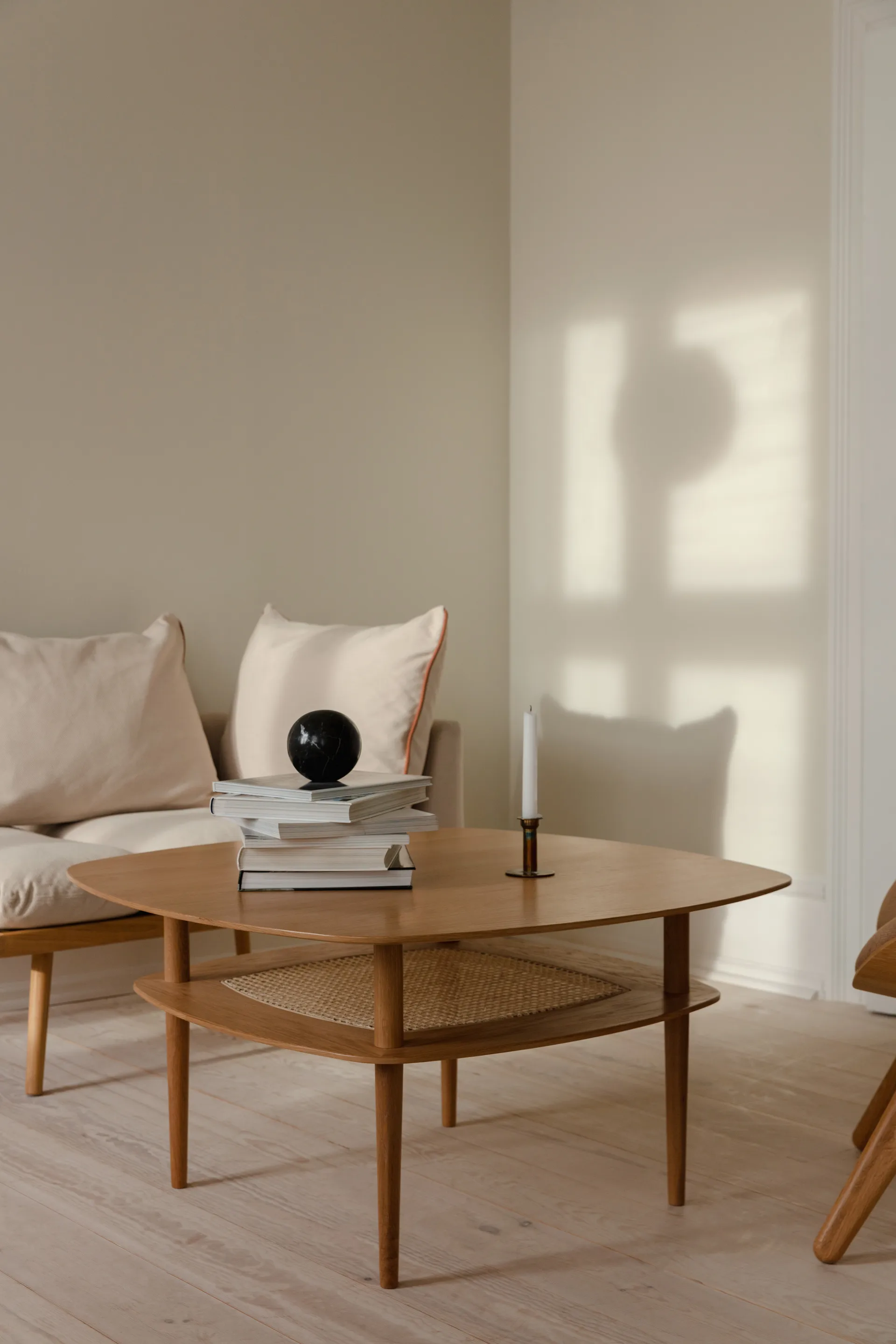 Together Smooth Square soffbord 100x100 cm, Oak Umage