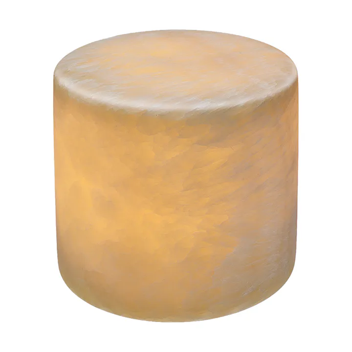 Marble bordsljus - Beige silk matt, Ø8x8 cm - Unison