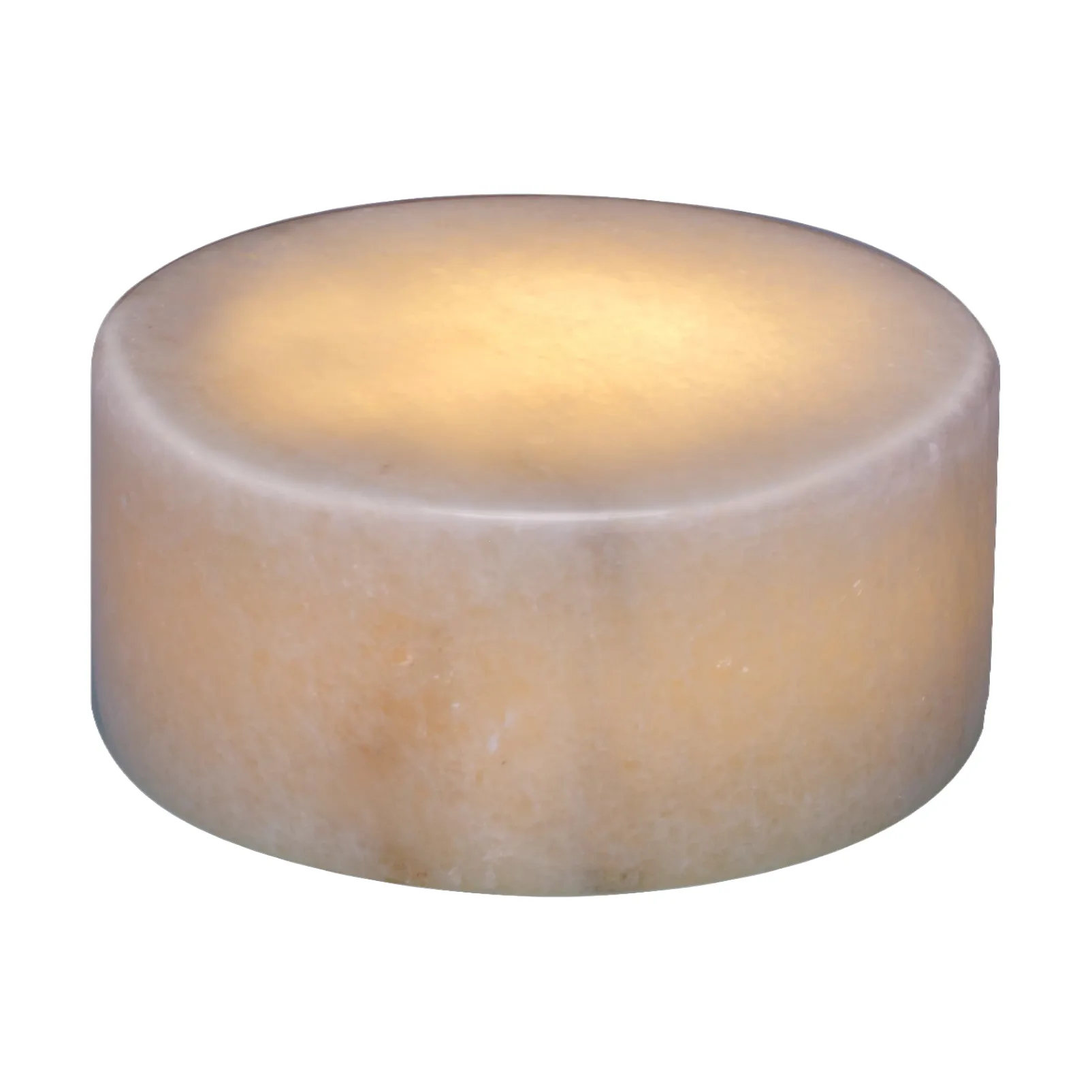 Marble bordsljus, Vit blank, Ø8x4 cm