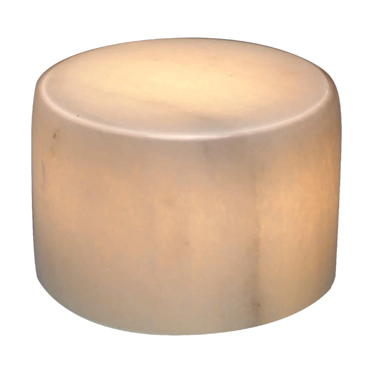 Marble bordsljus, Vit blank, Ø8x6 cm