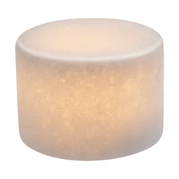 Marble bordsljus - Vit silk matt, Ø8x6 cm - Unison