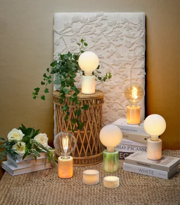 Marble lampfot - Vit blank, Ø8x10,5 cm - Unison