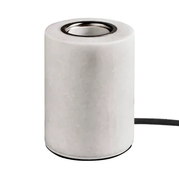 Marble lampfot - Vit silk matt, Ø8x10,5 cm - Unison