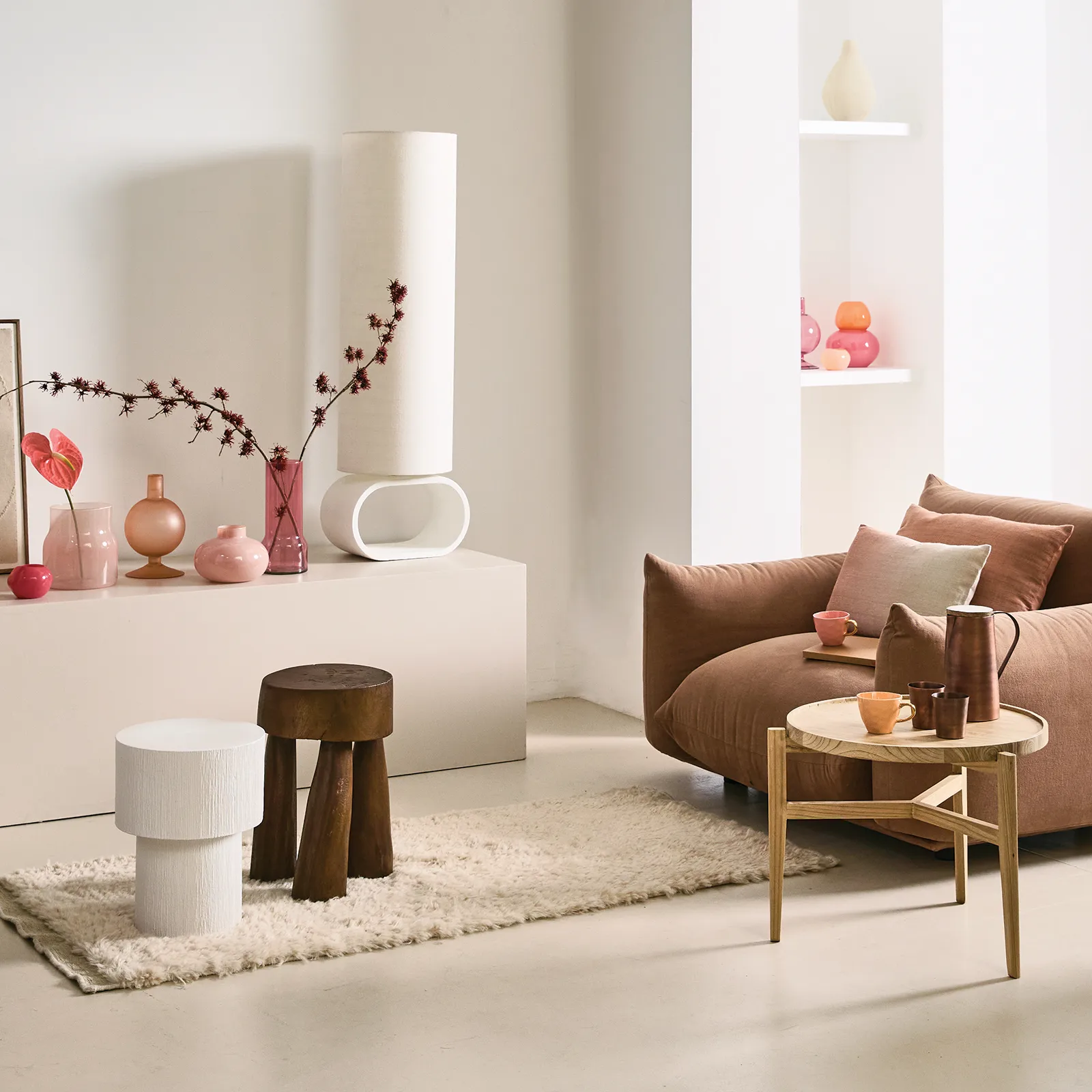 Bella vas Ø18,6 cm, Peach wip URBAN NATURE CULTURE