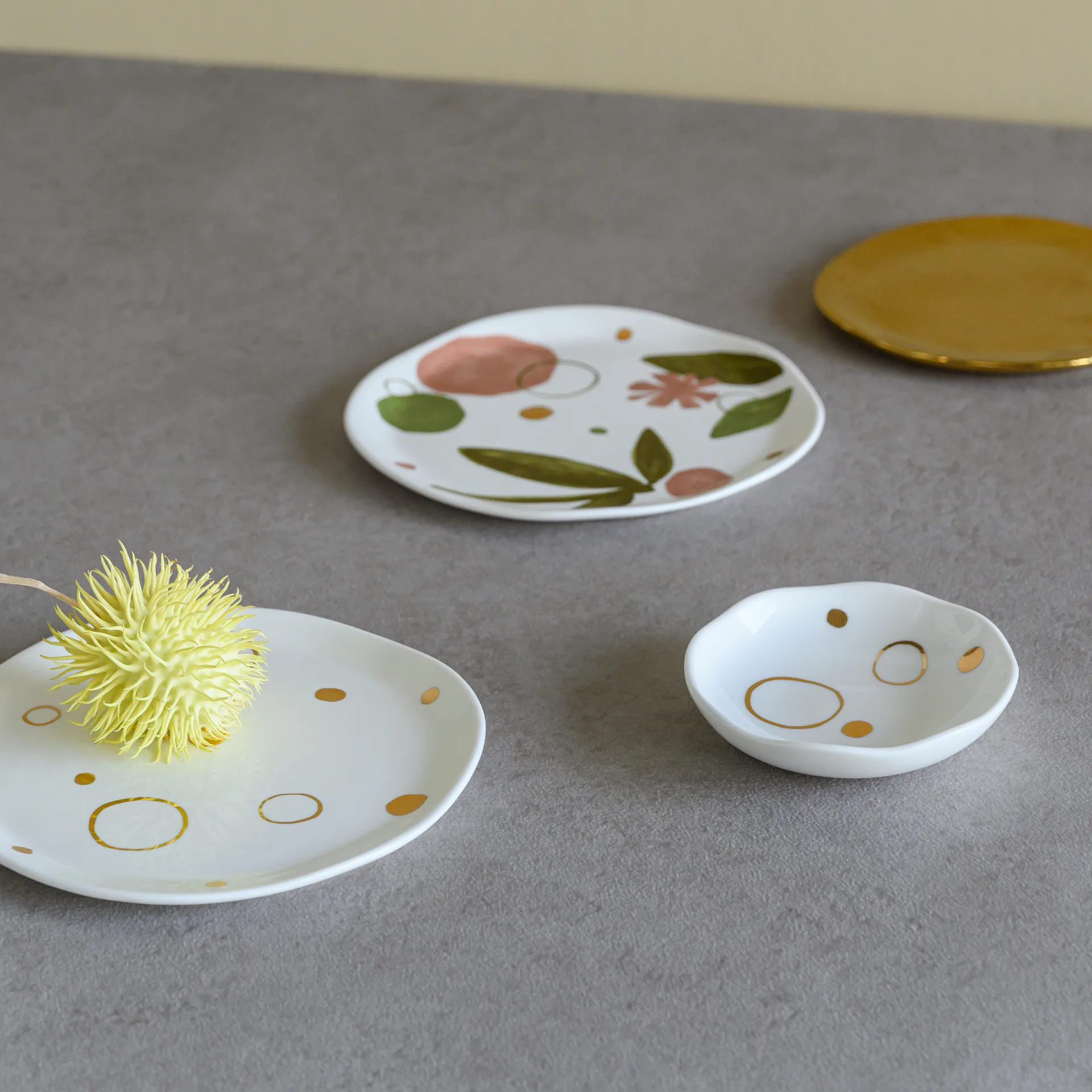 Good Morning fat 10x10,5 cm guld, Circle Gold URBAN NATURE CULTURE