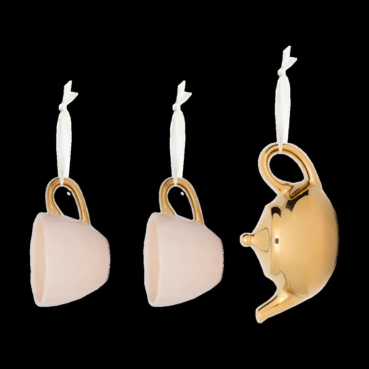 URBAN NATURE CULTURE Good Morning julgransdekoration 3 delar Pink-gold