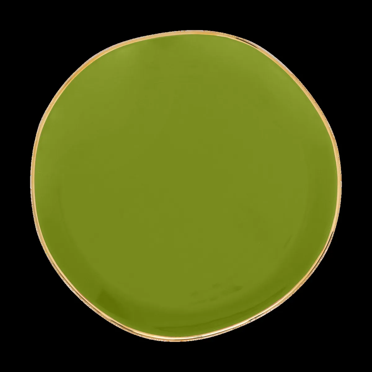 URBAN NATURE CULTURE Good Morning tallrik 17 cm vit Evergreen sprig