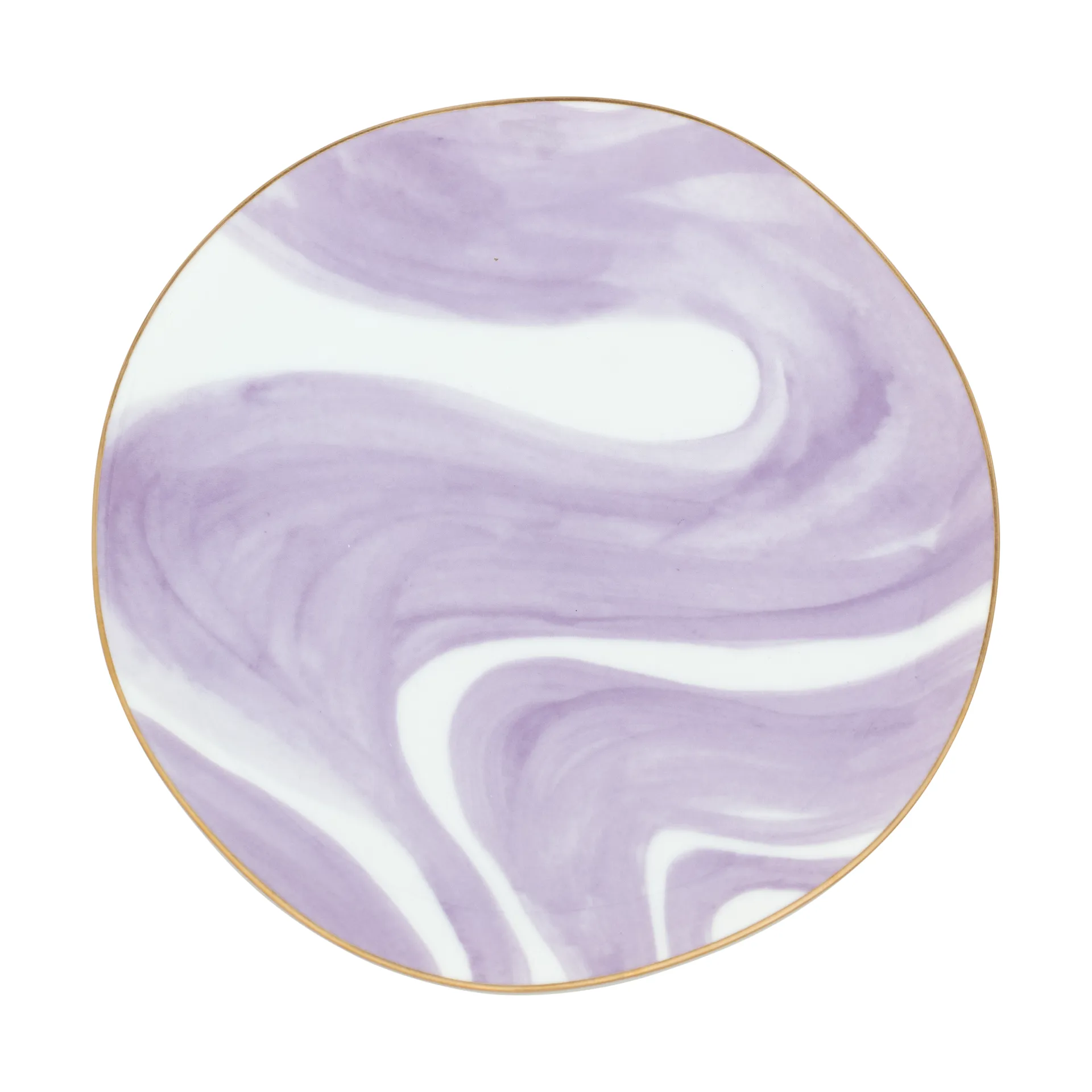 Good Morning tallrik 17 cm vit, Valuri violet URBAN NATURE CULTURE