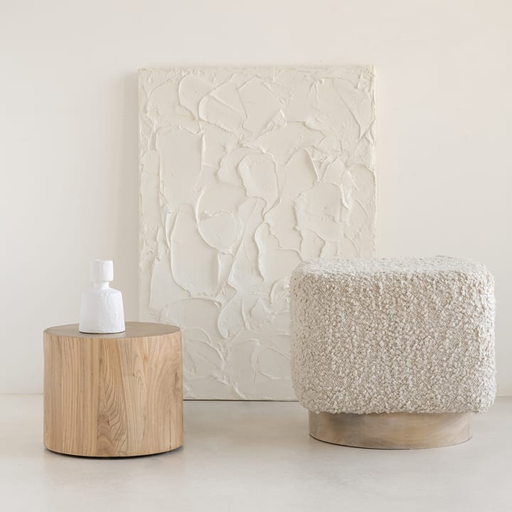 Kaura sittpuff 38 cm, Off white URBAN NATURE CULTURE