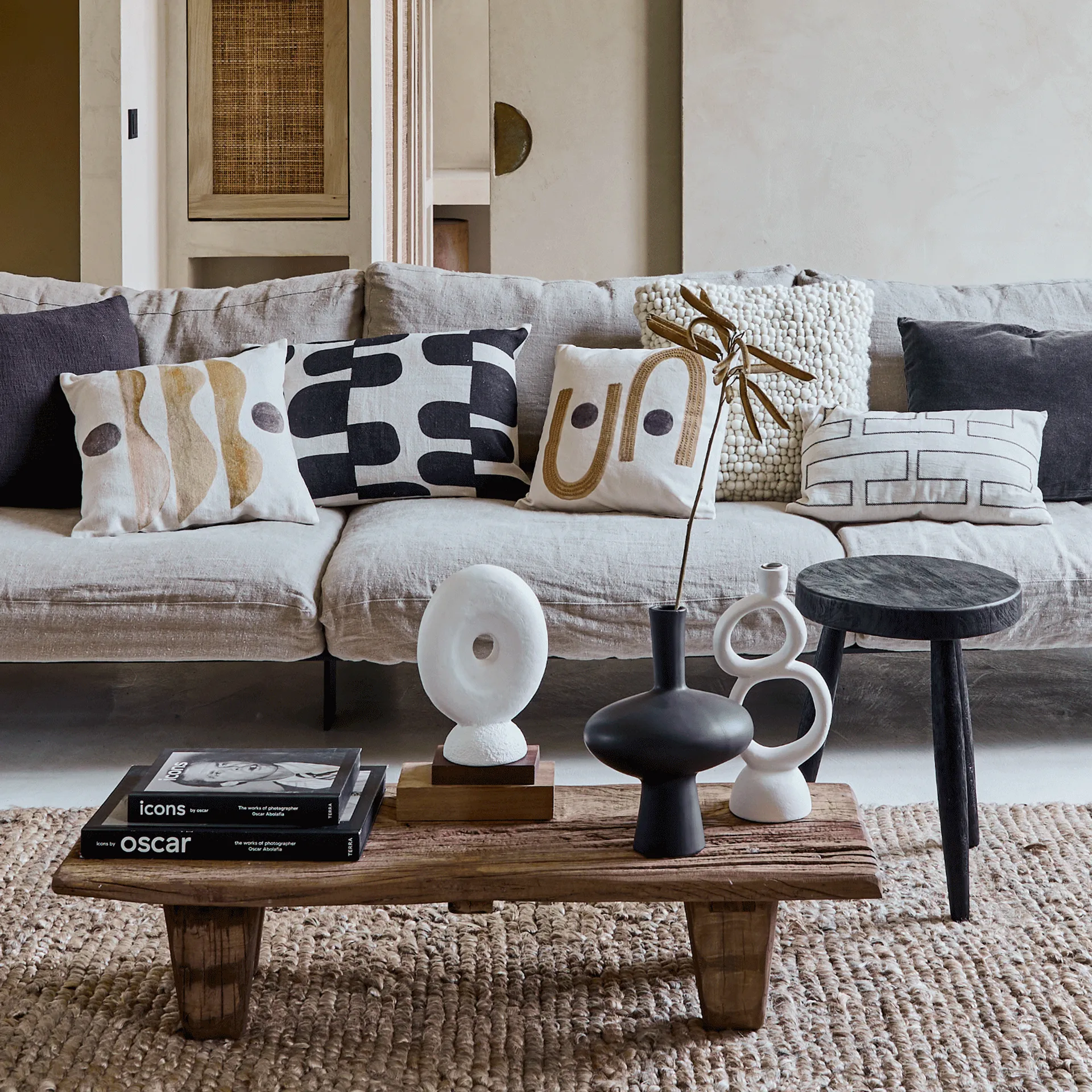 Moroseta vas 30 cm, Black URBAN NATURE CULTURE