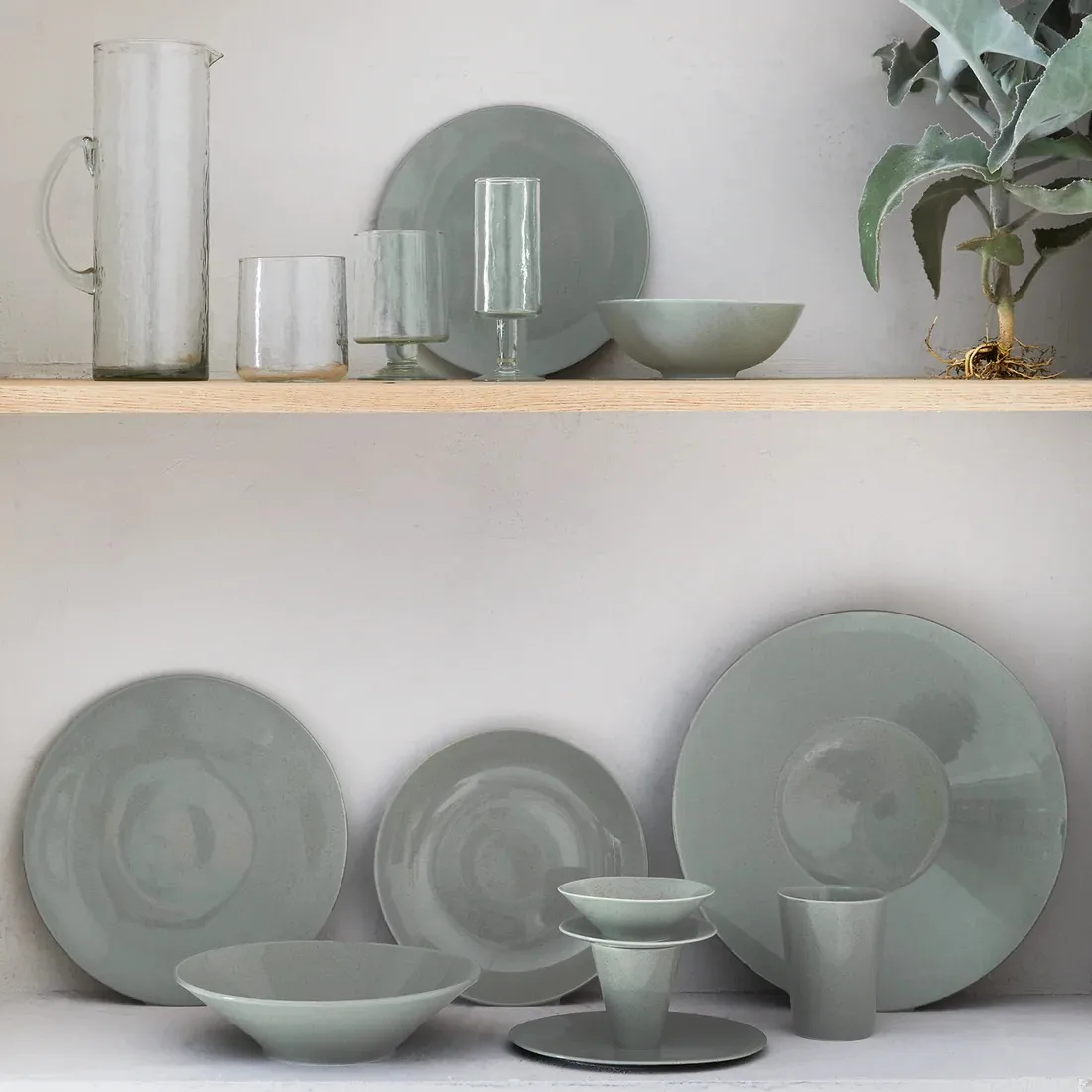 Ogawa assiett Ø19,5 cm, Sea grass URBAN NATURE CULTURE