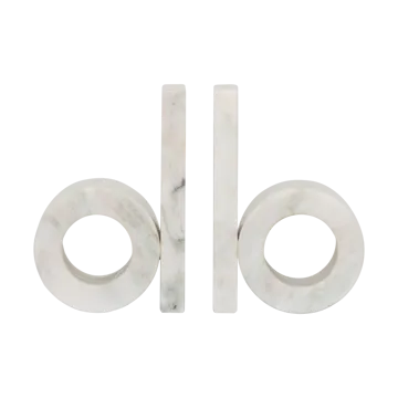 Orlin bokstöd 2-pack - Marmor - URBAN NATURE CULTURE