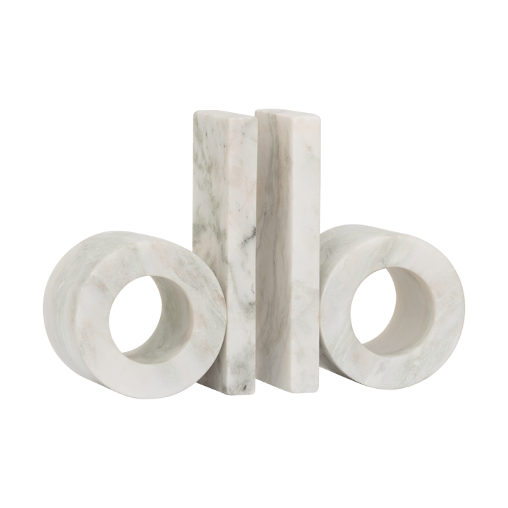 Orlin bokstöd 2-pack, Marmor URBAN NATURE CULTURE