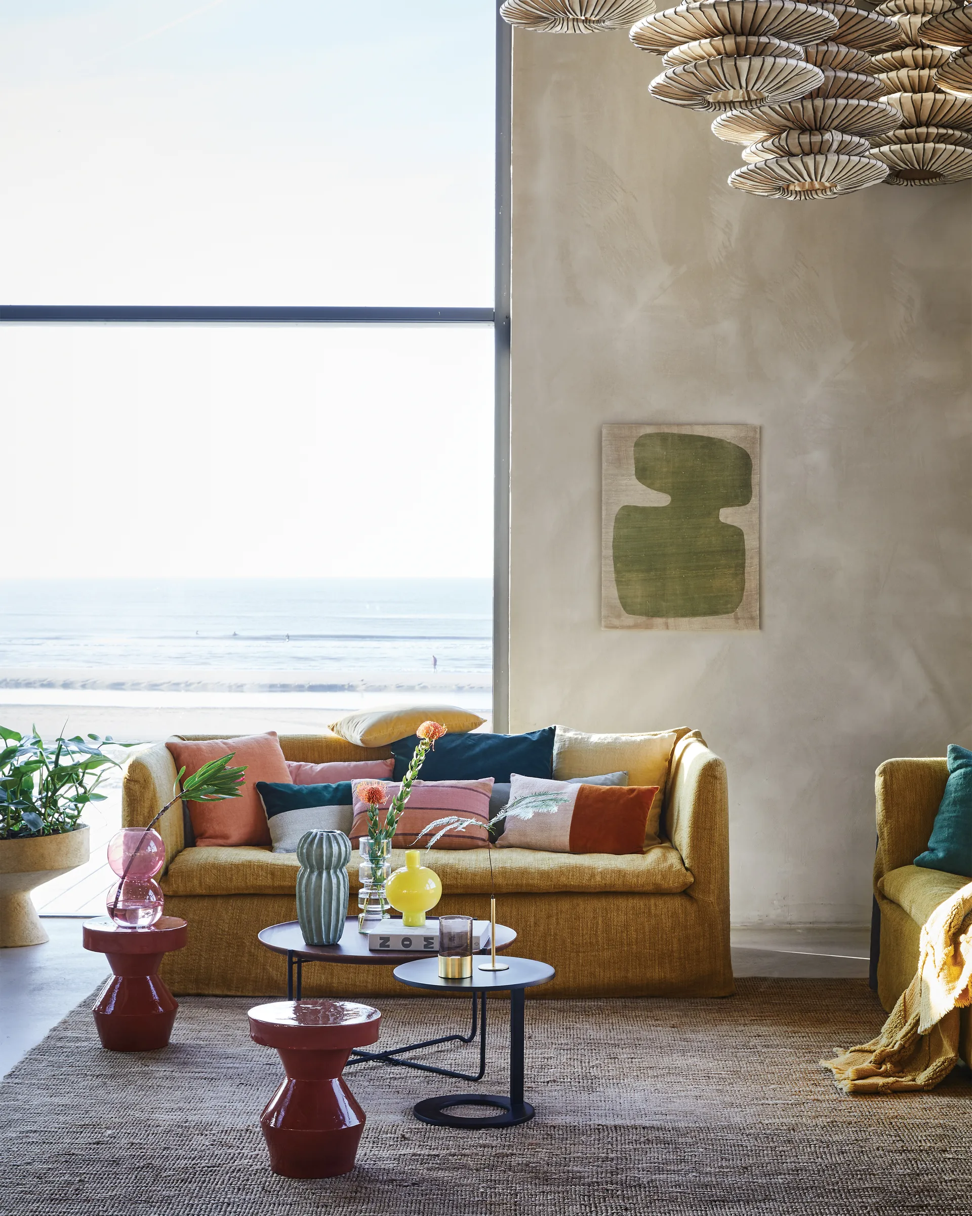 Round vas 20 cm, French vanilla URBAN NATURE CULTURE