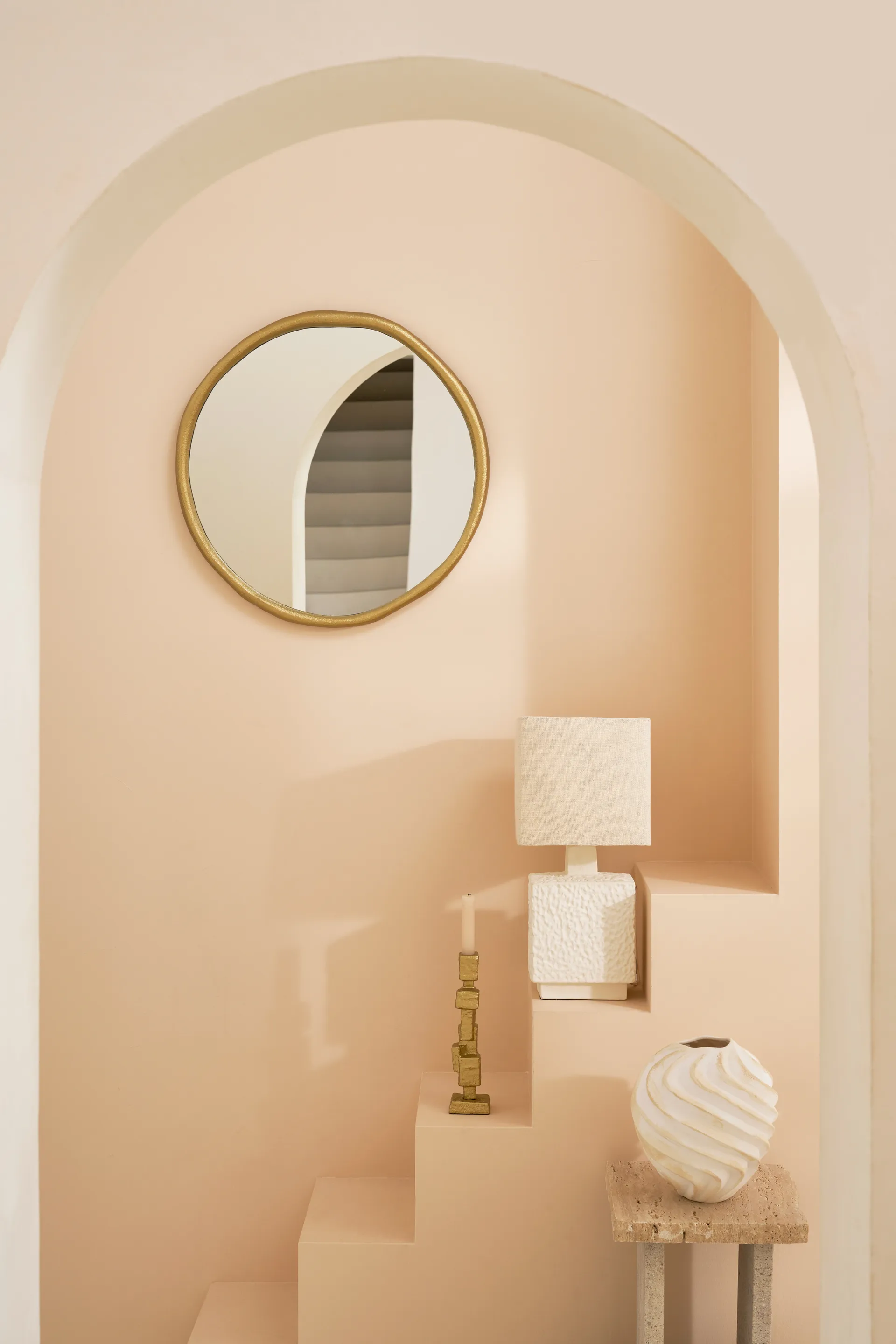 Rox spegel Ø60 cm, Gold URBAN NATURE CULTURE