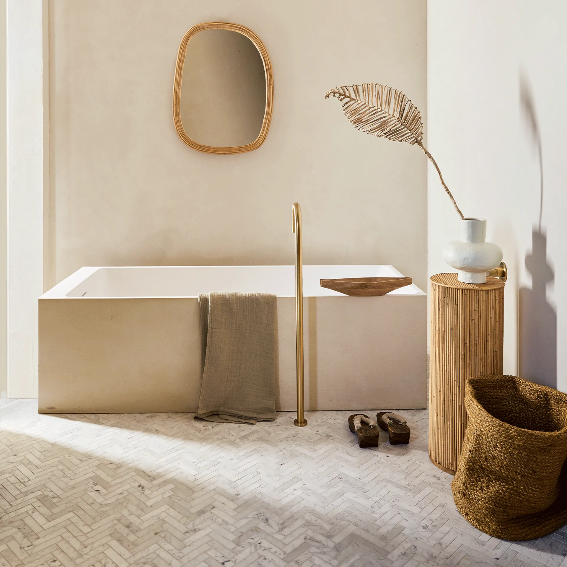 UNC förvaringskorg jute Ø33 cm, Woodrush URBAN NATURE CULTURE