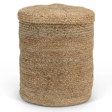 UNC förvaringskorg med lock Ø40 cm - Natur - URBAN NATURE CULTURE