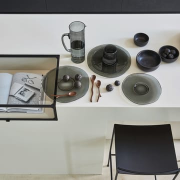 UNC tallrik återvunnet glas Ø28 cm - Ebony - URBAN NATURE CULTURE