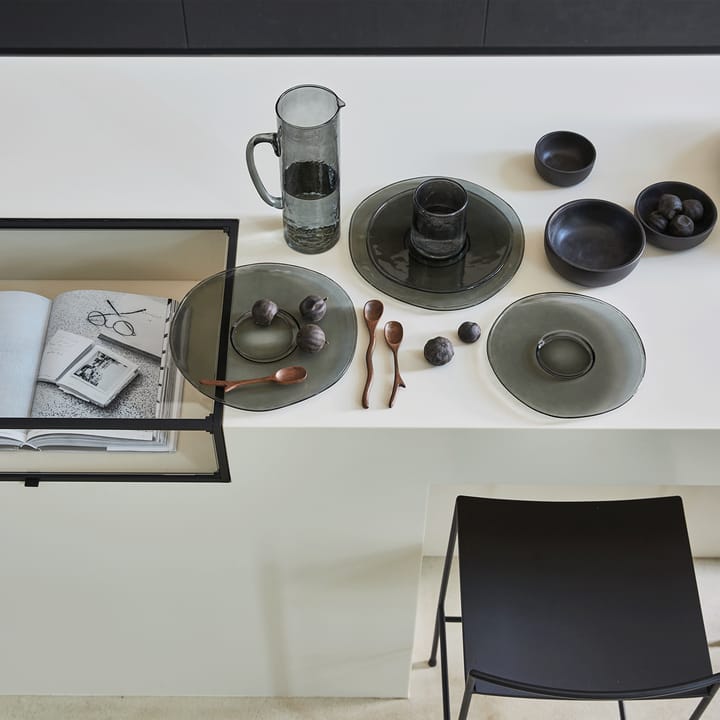UNC tallrik återvunnet glas Ø28 cm, Ebony URBAN NATURE CULTURE