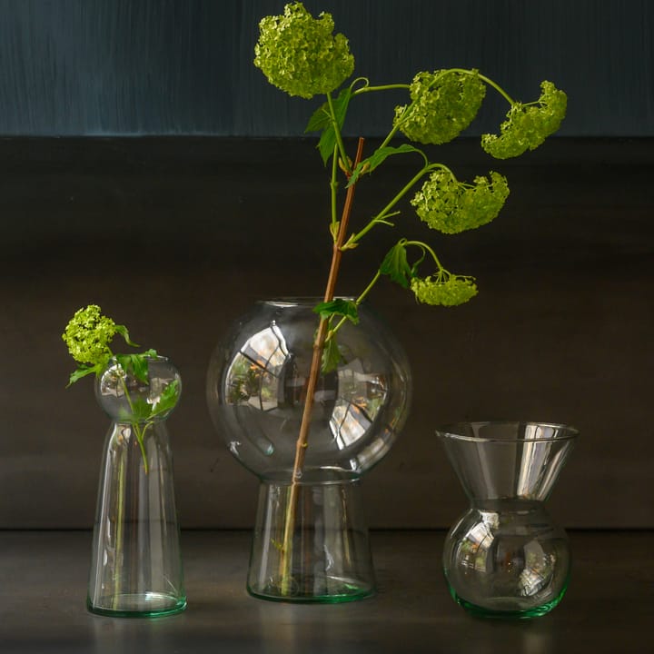UNC vas återvunnet glas M 20,6 cm, Klar URBAN NATURE CULTURE