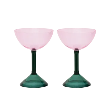 Urban Nature Culture gåvoset coupeglas 2-pack - Pink - URBAN NATURE CULTURE