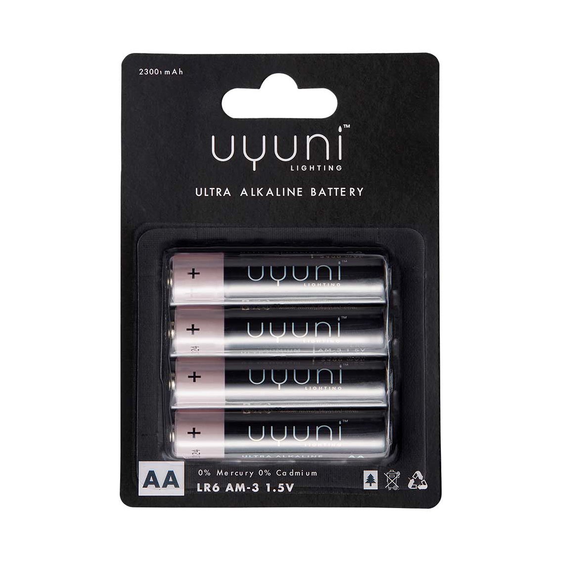 Uyuni Lighting Uyuni Batteri 4-pack AA | Skandinavisk Design | Övriga lamptillbehör | Svart