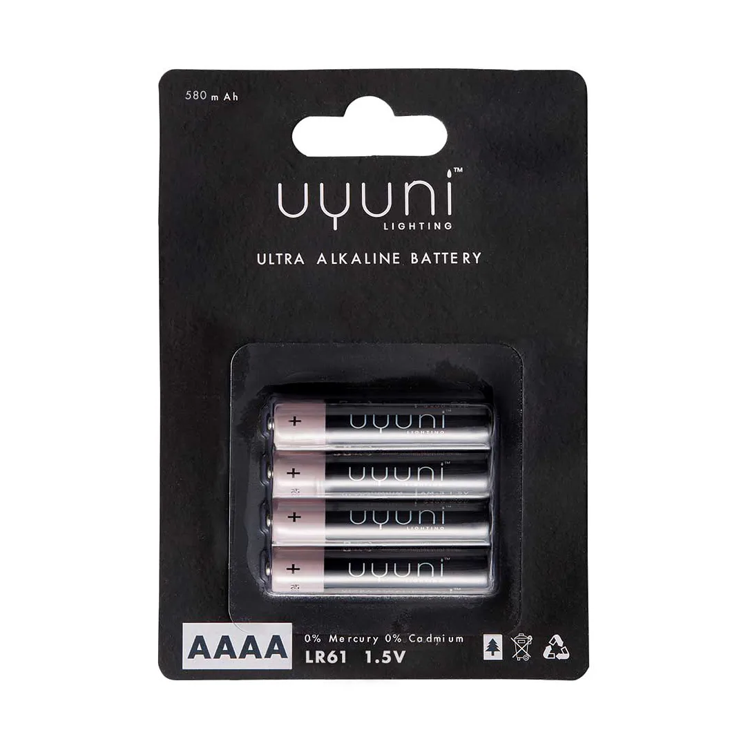 Uyuni Lighting Uyuni Batteri 4-pack AAAA | Skandinavisk Design | Övriga lamptillbehör | Svart