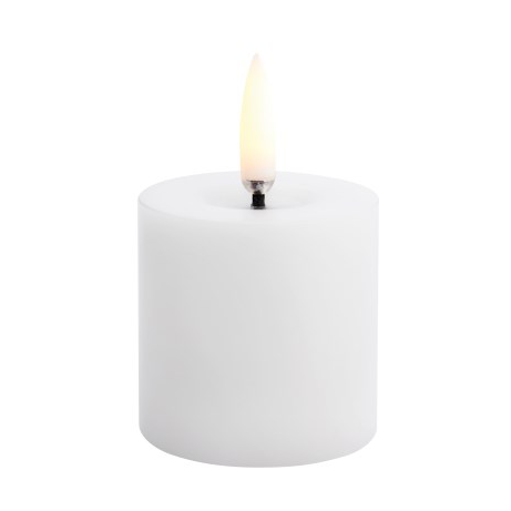 Uyuni Lighting Uyuni LED Blockljus melted Vit, 5x4,5 cm