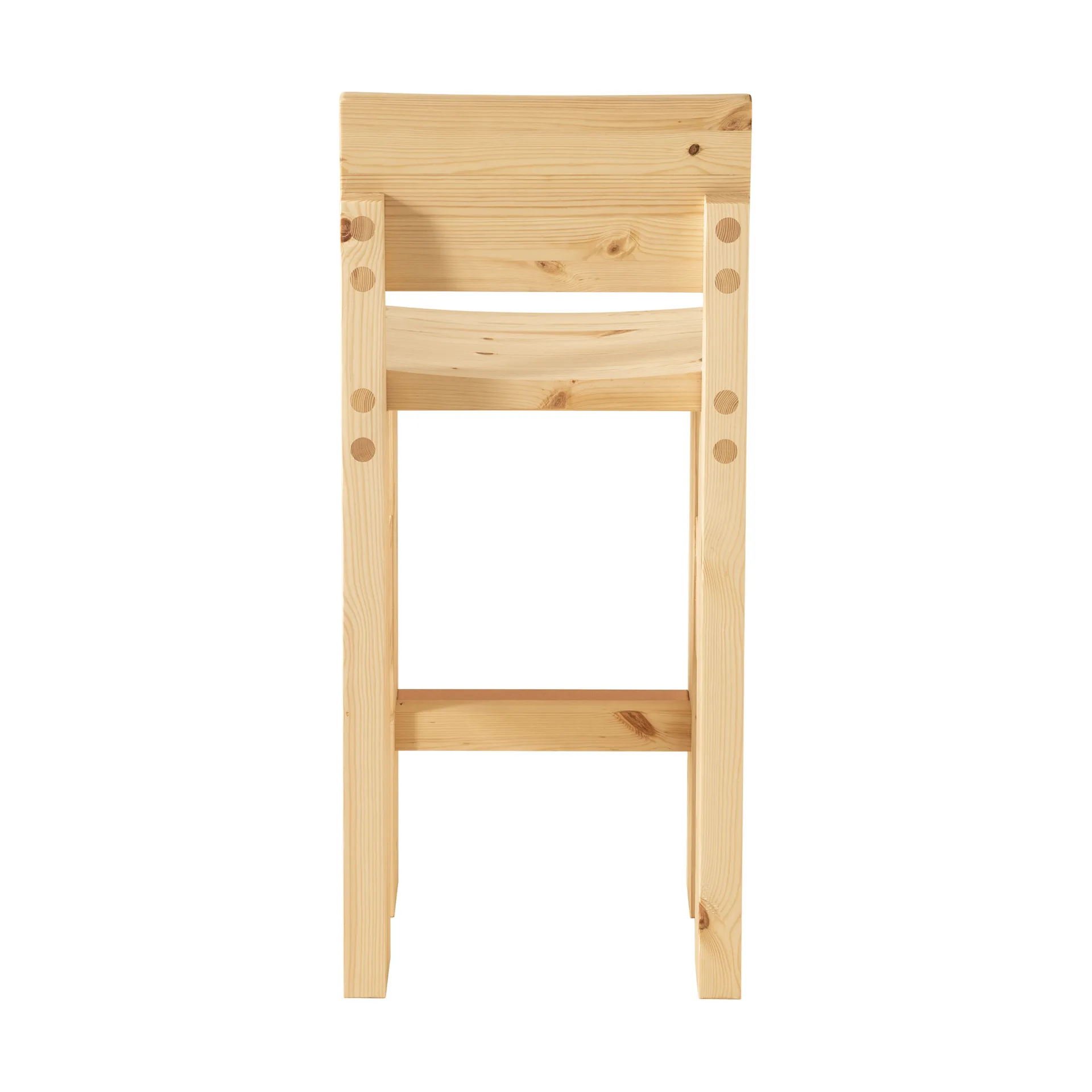 001 Bar Stool barstol, Matt oljevaxad furu, 65 cm Vaarnii