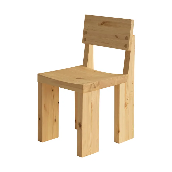 001 Dining Chair stol - Matt oljevaxad furu - Vaarnii