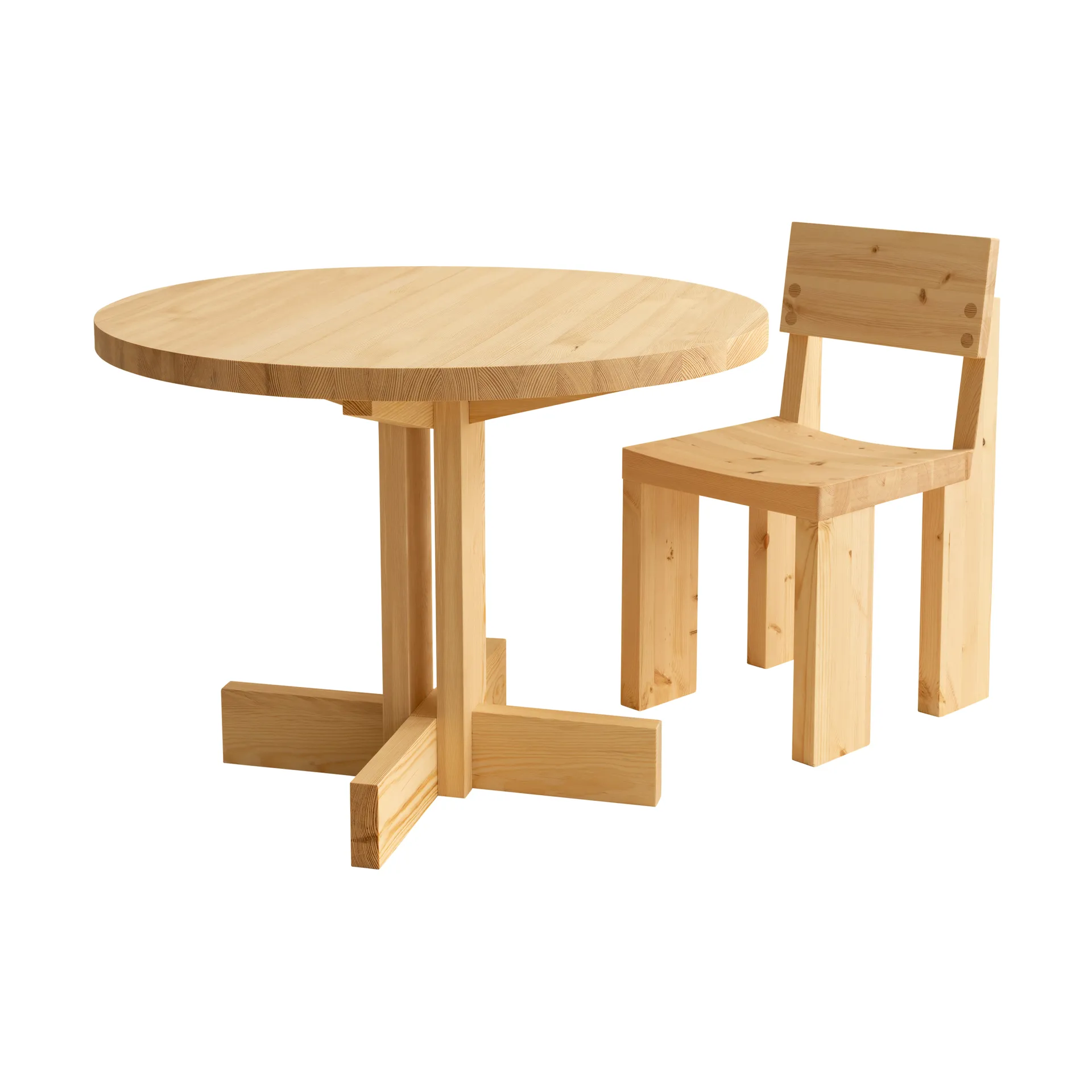 001 Dining Chair stol, Matt oljevaxad furu Vaarnii