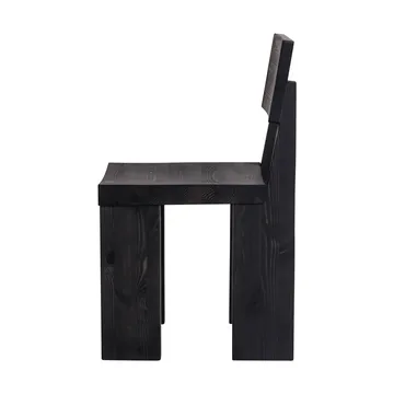 001 Dining Chair stol - Svartbetsad furu - Vaarnii