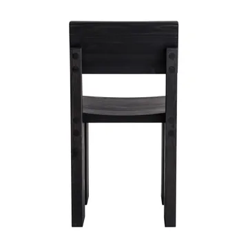 001 Dining Chair stol - Svartbetsad furu - Vaarnii