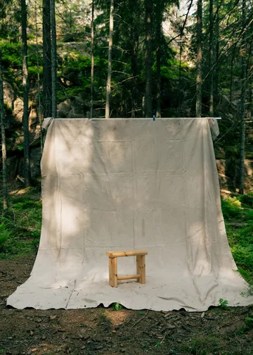 002 Ast Stool pall - Matt oljevaxad furu, 55x26x45 cm - Vaarnii