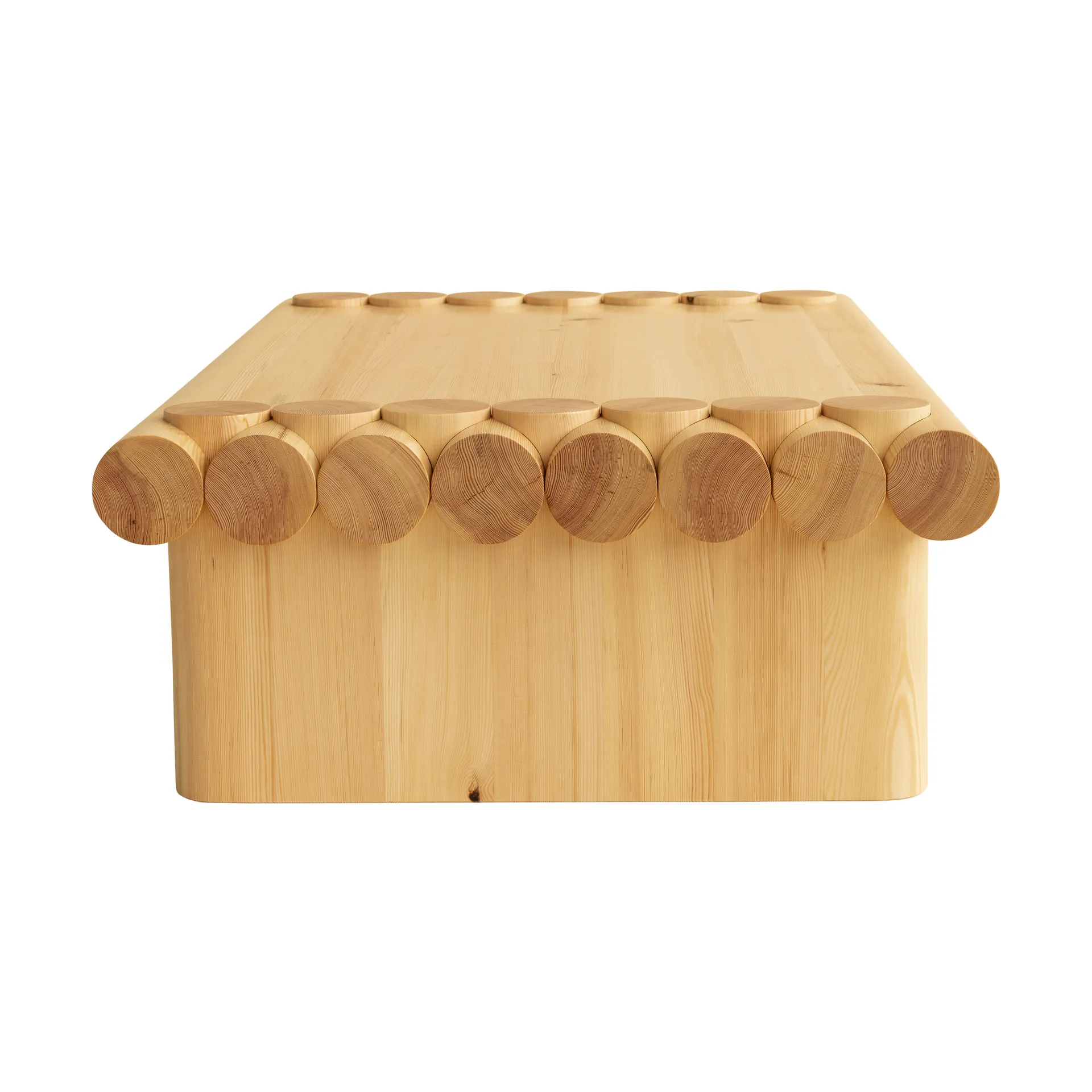 004 Coffee Table soffbord, Matt oljevaxad furu, 120x80x35 cm Vaarnii