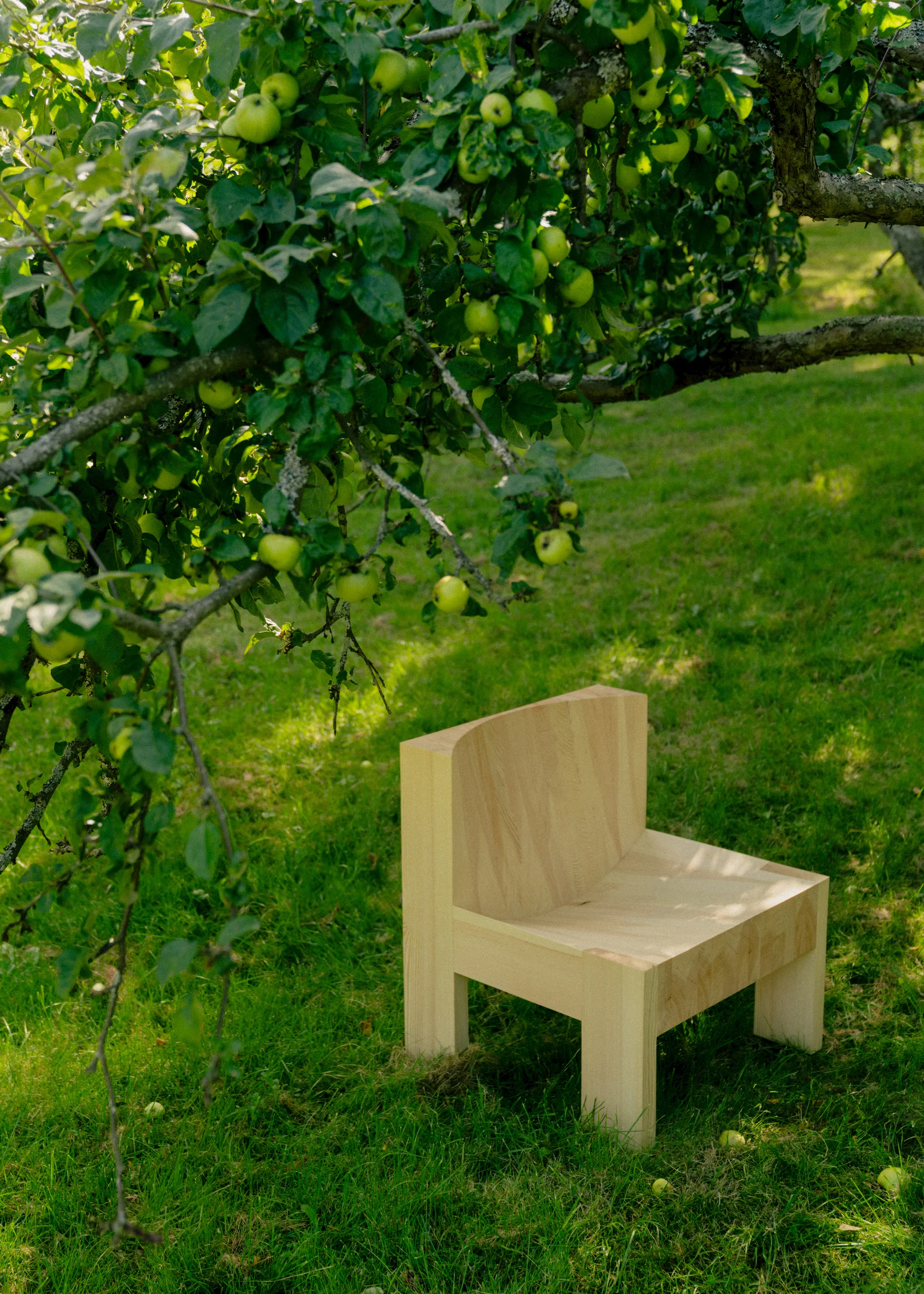 005 Lounge Chair loungestol, Matt oljevaxad furu Vaarnii