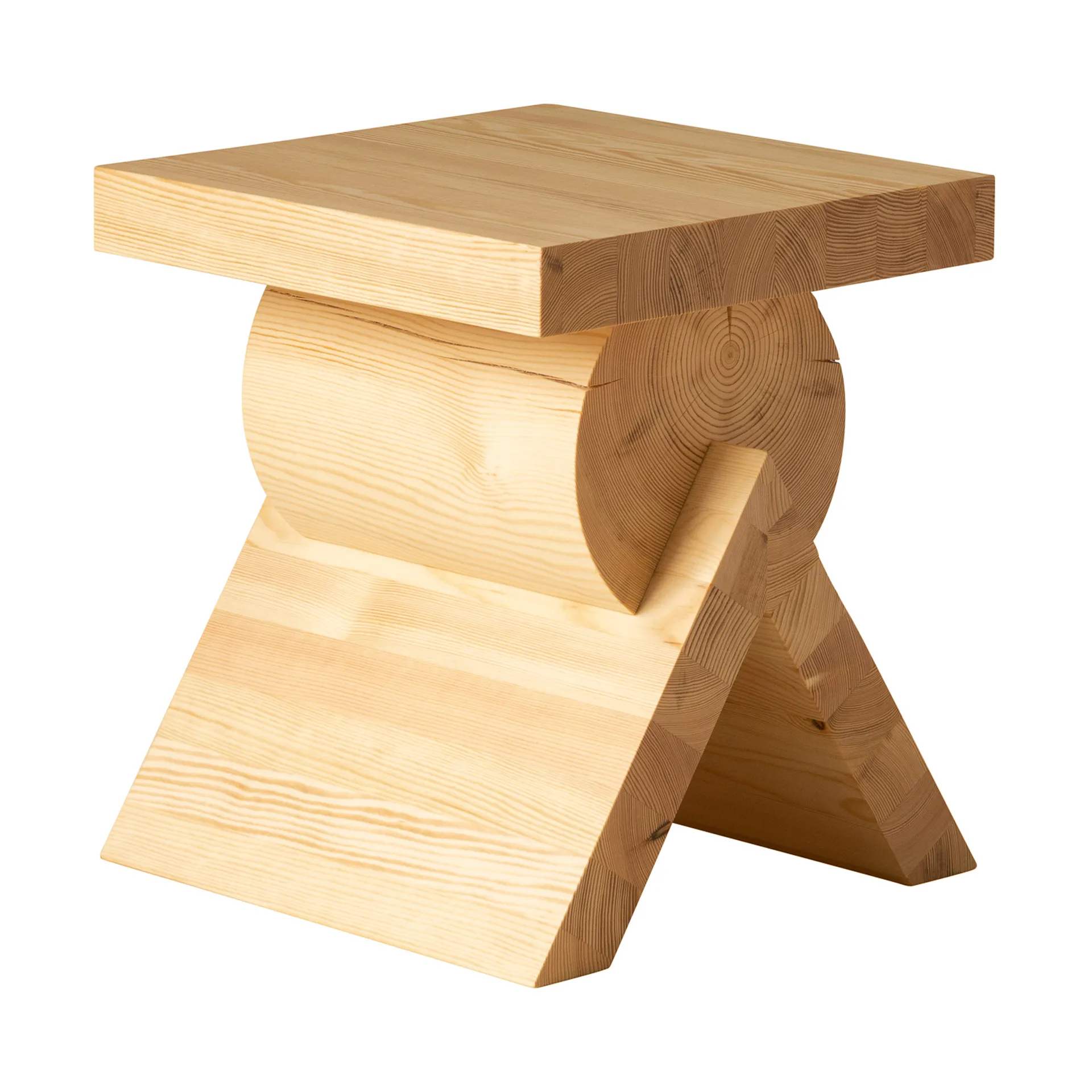 006 AA Side Table sidobord, Matt oljevaxad furu, 40x40x45 cm Vaarnii