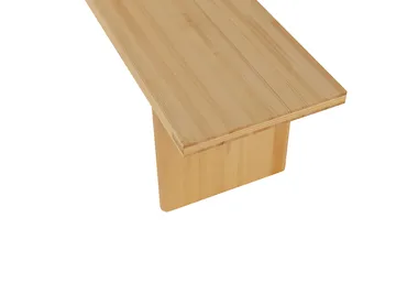 012 Kolmio Bench bänk - Matt oljevaxad furu, 176x42x45 cm - Vaarnii