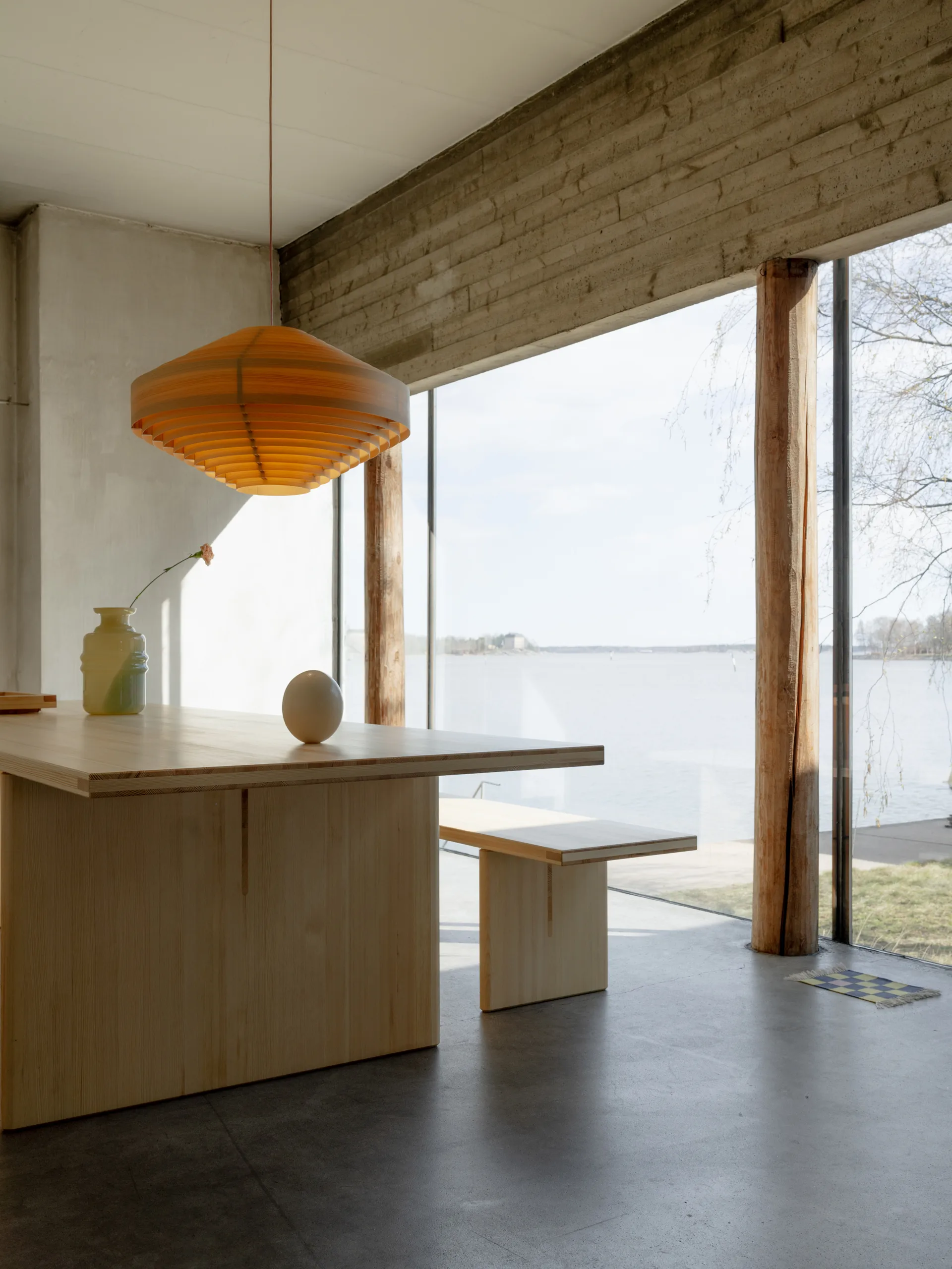 012 Kolmio Dining Table bord, Matt oljevaxad furu, 227x95x72 cm Vaarnii