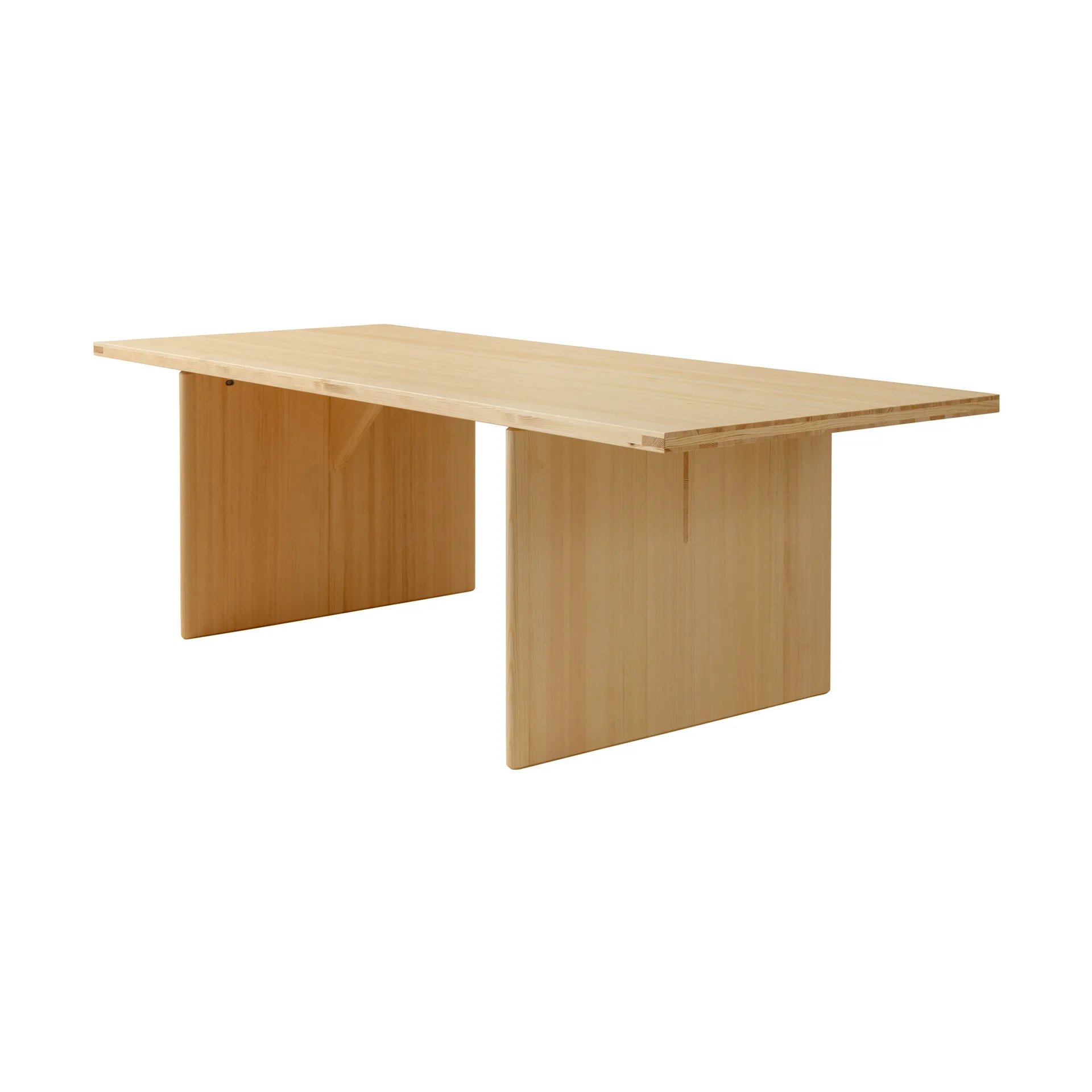 012 Kolmio Dining Table bord, Matt oljevaxad furu, 227x95x72 cm Vaarnii