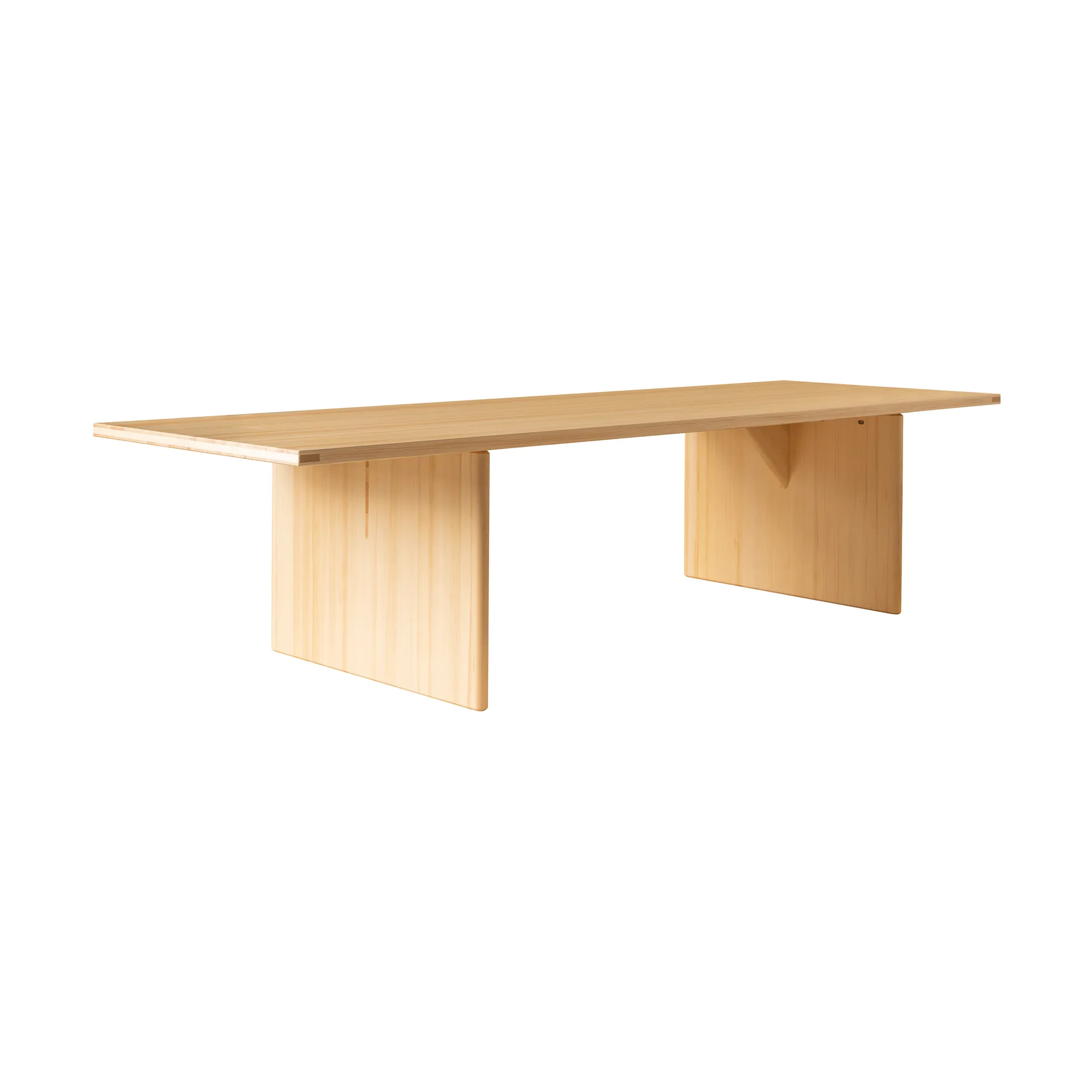 012 Kolmio Dining Table bord, Matt oljevaxad furu, 305x99x72 cm Vaarnii