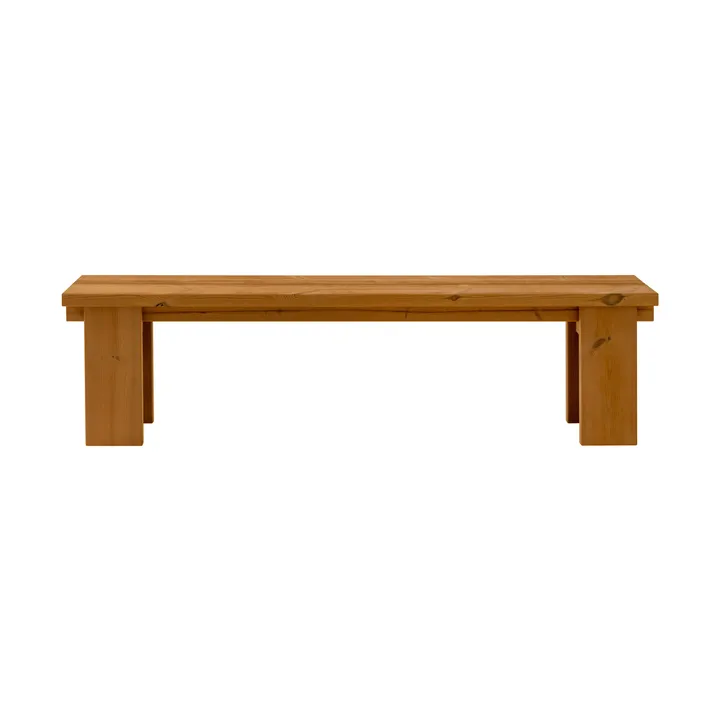 013 Osa Outdoor Bench bänk - Värmebehandlad furu, 182x37x49 cm - Vaarnii